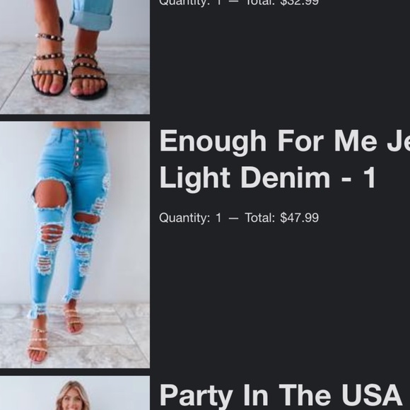 “Enough For Me” Jeans ShopHopes - Picture 2 of 11